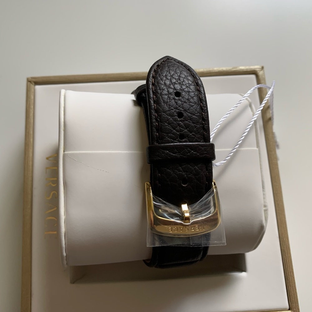 SOLD - VERSACE AIAKOS SPECIAL WATCH IN BROWN 44mm - Picture 12 of 16